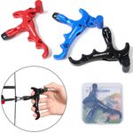 Compound Bow Release Aids 4-Finger Thumb Trigger 360°Rotate Bow Hunting Shooting