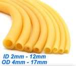 Natural Latex Rubber Tubing Hose ID 2mm-12mm for Slingshot Catapult Laboratory