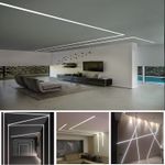 6 Pack 3.3ft/1m Aluminum LED Plaster Profile Plaster In Profile LED Trimless