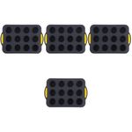 4Pcs Silicone Muffin Pan 12 Cup Non Stick Kitchen Bakeware Mold
