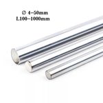 Hardened Steel Rod Linear Motion Shaft Chromed Optical Axis Ø 5-50mm丨L100-1000mm