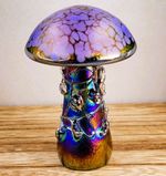 Neo Art Glass Handmade Mushroom Ornament Paperweight Collectable Glass Gift