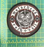 Motorhead Rock And Roll Biker Style Woven Sew On Round Patch Officially Licensed