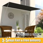 Patio Awning Canopy Retractable Deck Door Outdoor Sun Shade Shelter 3M x 1.5M