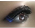 Russian D Curl Strip Lashes Hybrid Mink False Fake Eye lashes Full Curled 15mm