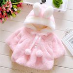 🔥Kids Baby Girl  Outwear Coat Winter Outwear Faux Fur Warm Jacket Party Tops UK