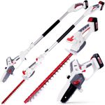 NETTA Cordless 4-in-1 Pole & Handheld Hedge Trimmer and Chainsaw 20V MAX