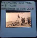 Bobo African Tribal Art "Do Masks" 35mm Vintage Glass Slide