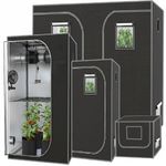 Mylar Grow Tent 60 80 120 200 cm Indoor Hydroponics Grow Box Window 600D Setup