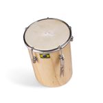 8" Afro Brazilian Leather ku'ik? Cuica Natural Wood Friction Drum Samba Music