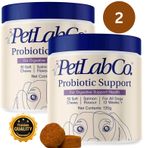2 Pack Petlab Co Probiotic Dog Chews Gut Health Support Treats Stop Itchy Skin
