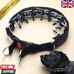 Dog Prong Training Collar Adjustable Choke Neck Collar with Quick Release Buckle