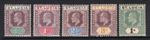 M21323 St Lucia 1902-03 SG58/62 - 1902 Definitives