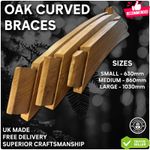 Standard Curved Oak Brace - Handcrafted - UK Made