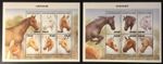 Guinea - 2 horse miniature sheets MNH