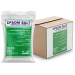 Epsom Salts 25KG Bag For Gardeners Plant Growth Magnesium Sulphate Fertiliser