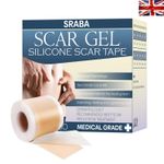 Medical-Grade Silicone Scar Tape 4cm x 1.5m - Waterproof Scar Healing Sheets