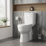 Nuie Comfort Height Close Coupled Toilet & Soft Close Seat DOC M Push Button