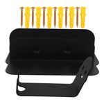 Black Bike Wall Storage Rack 3Pcs High Carbon Steel Bike Wall Mount