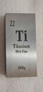 1kg One Kg Kilogram Pure Titanium Bullion Bar 1000g weight sinker plummet ingot
