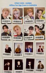 [STRAY KIDS] - KARMA KMS Offline Fan Sign Event in SHENZEN Photocard