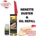 ORIGINAL NENETTE CAR DUSTER MOP & NENETOL OIL REFILL - BODYWORK INTERIOR DUSTER