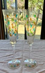Art Deco Champagne flutes
