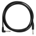 6.35mm 1/4" Right Angled Jack Guitar Cable - 3m Guitar Lead