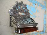 **  VICTORIAN STYLE ~CHROME ~TOILET ROLL HOLDER**