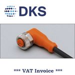 IFM EVC005 M12 Socket Angled 5 Pin 5m PUR Sensor Cable 000282