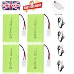 9.6v 2400mAh Ni-MH KET 2P Connector Rechargeable Battery Pack for RC Car Truck