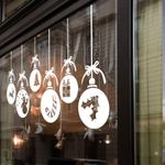 Christmas Xmas Baubles Shop Window Wall Decorations Vinyl Stickers Decals A53