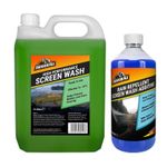 Armor All Rain Repellent Screen Wash Additive 500ml Winter Screenwash 5L (Green)