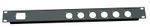 1U Rack 19 inch 1 IEC C13 Punched hole 6 XLR D series hole folded front panel  