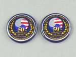 Korean War 50th Anniversary Commemoration Pinback Button Set 1950-2003 USA
