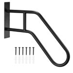 Wall Mounting Handrails for Outdoor Steps, Hand Rails for 1-3 Stairs, Black
