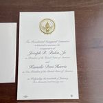 2021 President Biden and VP Harris Inaugural Invitation Announcement & Envelope