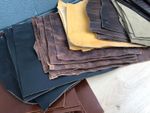 LEATHER SHEETS 1 SQ FT 1/2/3/4mm THICK BLACK BROWN AND OFFCUTS LEATHER CRAFT