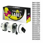 DK22205 DK11201 DK11202 DK11208 DK11209 COMPATIBLE BROTHER LABELS QL PRINTER LOT
