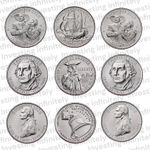 2026 Semi Quincentennial Quarters 6 Coin Set P&D (COINS ONLY!!)  See Discription
