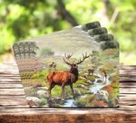 ** SPECIAL OFFER** Set Of 4  Placemats & Or Coasters  Cork Backed Highland Stag