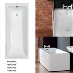 Carron Profile Single Ended Rectangular Bath 1600mm x 700mm - 5mm Acrylic