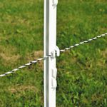 3FT ELECTRIC FENCE POLY POSTS Horse Pony Fencing Stakes White Green 10 20 40 60