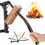 Wall Mounted Wood Kindling Splitter High Carbon Steel Manual Fire Wood Cutter UK