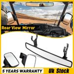 For Kawasaki Mule 3000 4010 3010 4000 UTV Wide Rear-View Center Side Mirrors Set