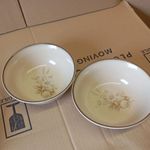 2xVintage Denby Memories Cereal Fruit Soup Serving Bowl Aprox D 16cm Floral