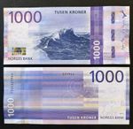 UNC Norway 1000 Kroner Banknote 2019
