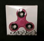 Pink Tri Fidget Hand Spinner Sensory ADD ADHD Toy Spinners