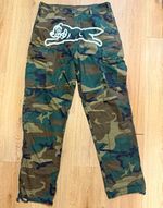 Billionaire Boys club Men's Green Camouflage Cargo Trousers M