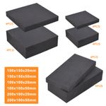 4X Solid Rubber Block Black Rectangle Sheeting Cushioning Damping Pad Shockproof